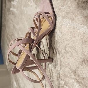 Veronica Beard Lavender Strappy Heels
